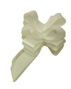 50mm White Pull Bow x 20pcs