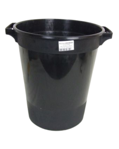 Large Flower Bucket Black H - 31.5cm