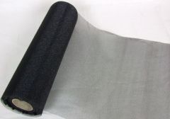 Organza Snow Sheer/Roll Black 29cm x 25mts
