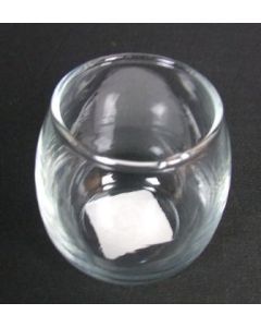 Rolypoly Votive 5oz Clear Glass
