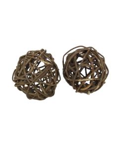 Wicker Ball Natural Rustic 6cm x 20