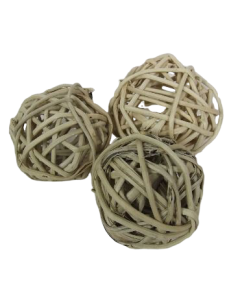 Wicker Ball Natural Peeled 6cm x 20