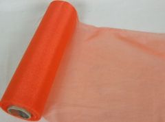 Organza Sheer Roll 29cm x 25mtr Orange