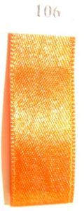 Double Face Satin 6.5mmx50Mtr Burned Orange