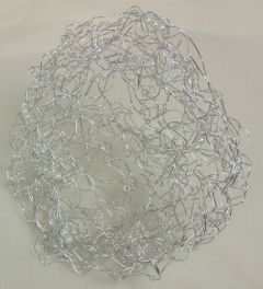Wire Bead Collar 25cm Silver