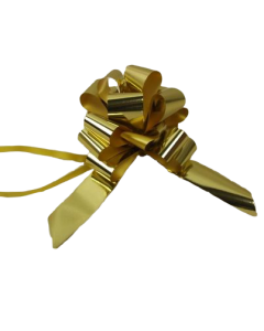 31mm Metallic Gold Pull Bows x 30pcs