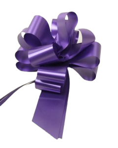 50mm Pull Bows Purple x 20pcs
