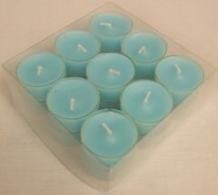 4 Hour T-Lights x 18 Turquoise
