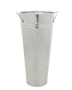 X-Large 38 x 17cm Galvanised Vase