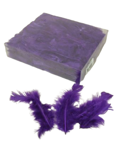Turkey Feathers Box Aubergine
