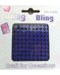 4mm Bling Bling Stick On Diamantes Black x 100