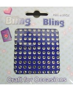 4mm Bling Bling Stick On Diamantes Clear x 100