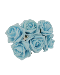 Foam Colourfast Cottage Rose x 6 Aqua