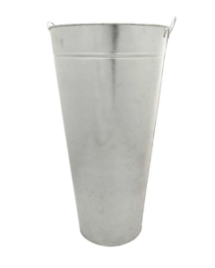 60 x 20 x 32cm Galvanised Vase W/Ears