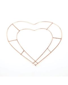12 "Wire Open Heart x 20pcs