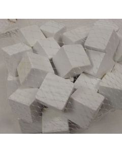 Wooden Cubes 2cm x 50pcs Misty White