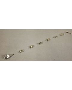 Clear Acrylic Teardrop Prism & Pearl Garland (50cm)