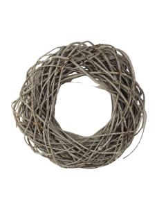 Wreath Willow 60cm Stone Washed White