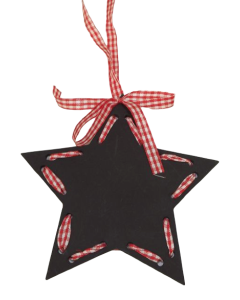 Star Chalkboard Hanger 12cm