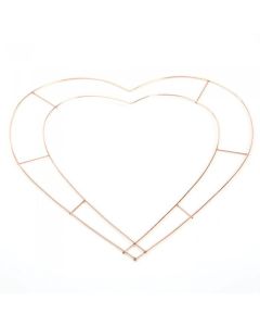 18" Wire Open Heart x 20pcs