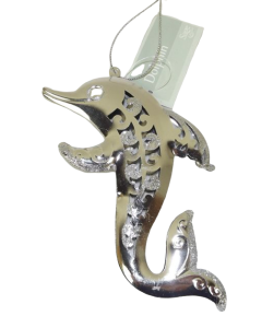 11cm Sparkle Dolphin Silver