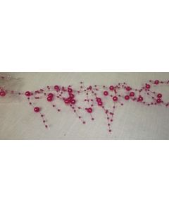 Fuchsia Pearl Bead Garland 2mtr