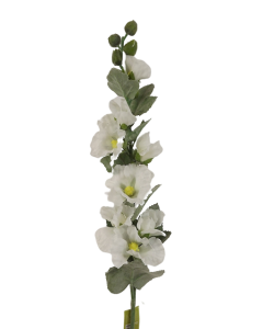 83cm Holly Hock White