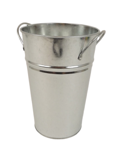 Small 20x13cm Galvanised Vase