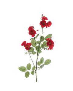 Isabella Wild Rose Spray 73cm Red