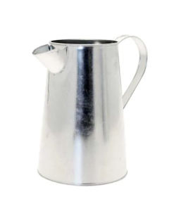 Galvanised Jug H17.7cm