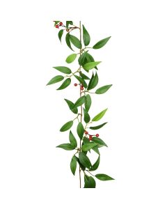 Smilax Garland w/Red Berries