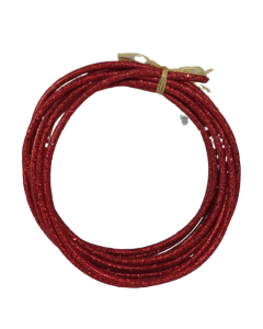 180cm Glittered Rope Red