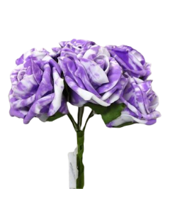Colourfast Marble Rose x6 heads Lilac