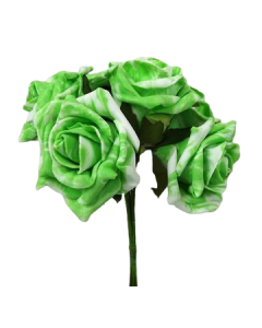 Colourfast Marble Rose x6 heads Vibrant Lime