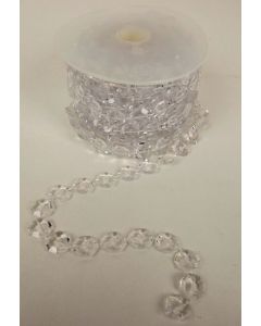 12mm Acrylic Stone Garland - Clear (12mm x 10m)
