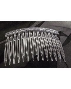 Chelsea Hair Comb - Clear (7cm Wide 12 pieces per pk)