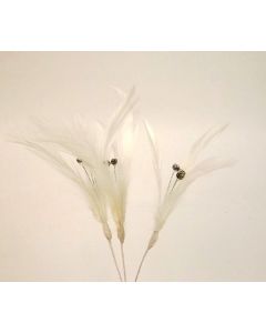 Flutters - White (15cm Long  3 pcs per pk)