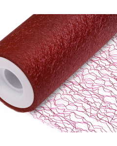 Spider Web Net Roll 15cm x 20mtr Burgundy