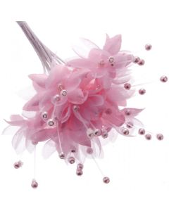 Pearled Babies Breath 6 Bunches Of 12 Stems Pale Pink