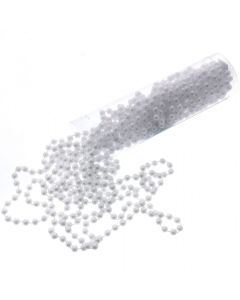 8mm Pearl Bead Chain White (10 mtr)