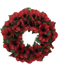 14" Poppy Wreath