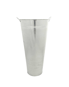 55 x 27cm Galvanised Vase W/Ears