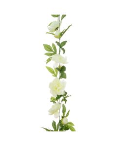 Peony Garland 180cm Cream