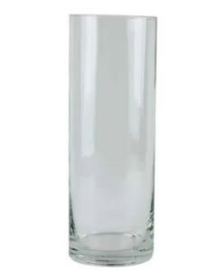 Glass Cylinder Vase 34.5 x 12cm