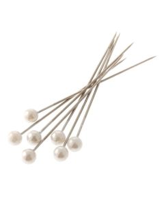 4mm Pearl Headed Corsage Pins White x 144pcs