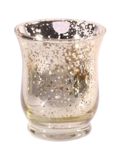 7.5 x 9cm Champagne Hurricane Vase