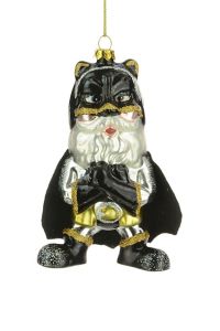 Glass Hero Bat-Santa 12Cm