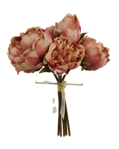 28cm Bisque Peony Posy