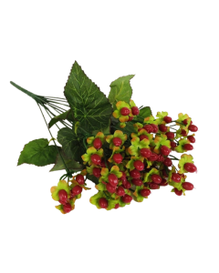 40cm Red Hypericum Bush