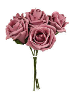 Foam Colourfast Cottage Rose x 6 Vintage Rose